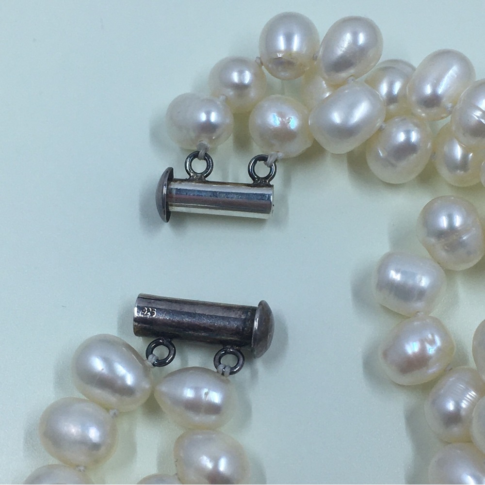 Double-Stranded Pearl Necklace - image 4